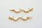 Matte Vermeil Gold Twig Branch Connector link Pendant- 18k gold over 925 sterling silver branch charm connector, branch connector - HarperCrown