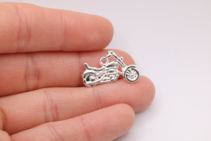 Motorcycle Charm, 925 Sterling Silver, 647 - HarperCrown