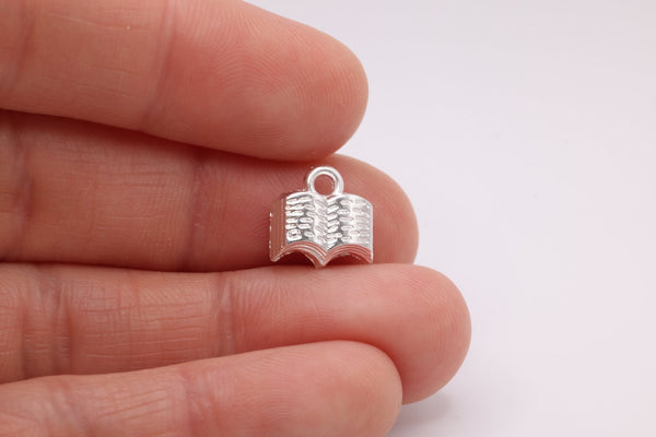 Open Book Charm, 925 Sterling Silver, 644 - HarperCrown