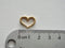 Open Heart Charm | 18k Gold Plated over Brass Love Connector Pendant HarperCrown Wholesale B290 - HarperCrown