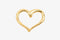 Open Heart Charm Wholesale 14K Charm, Solid 14K Gold, G84 - HarperCrown
