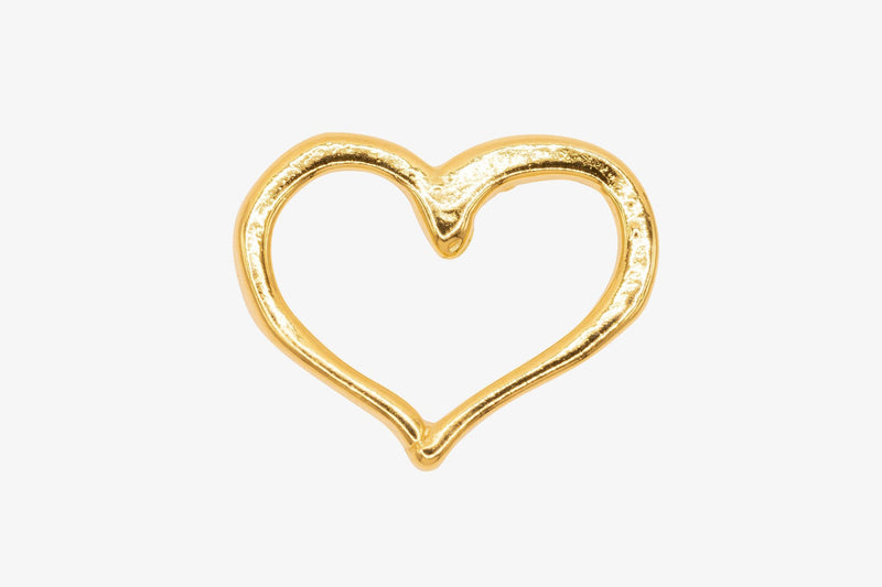 Open Heart Charm Wholesale 14K Charm, Solid 14K Gold, G84 - HarperCrown