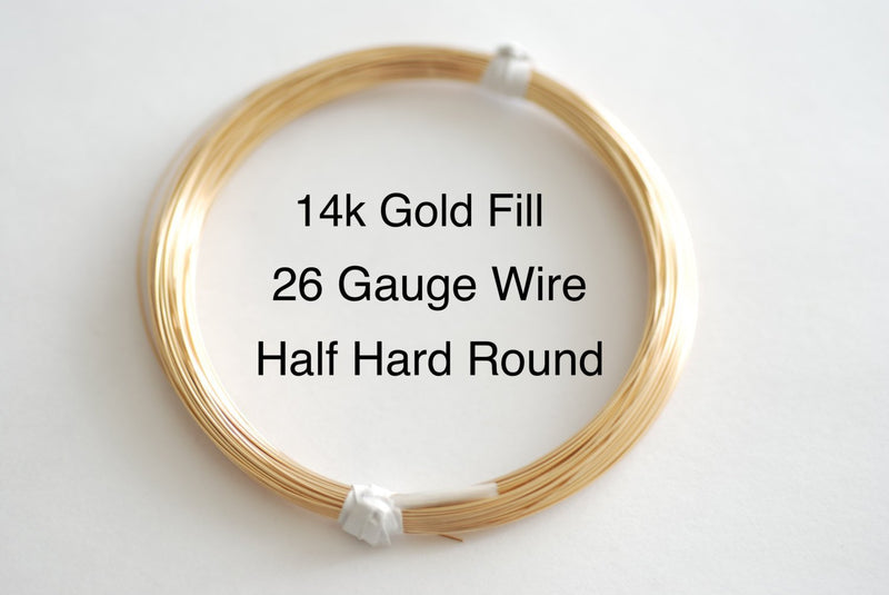Pay by Foot, 14k Gold Filled Wire 26 Gauge Gold Filled Wire, Gold Wire, 26 Gauge Wire/Half Hard Wire/Jewelry Wire/Earring Wire/Necklace Wire - HarperCrown