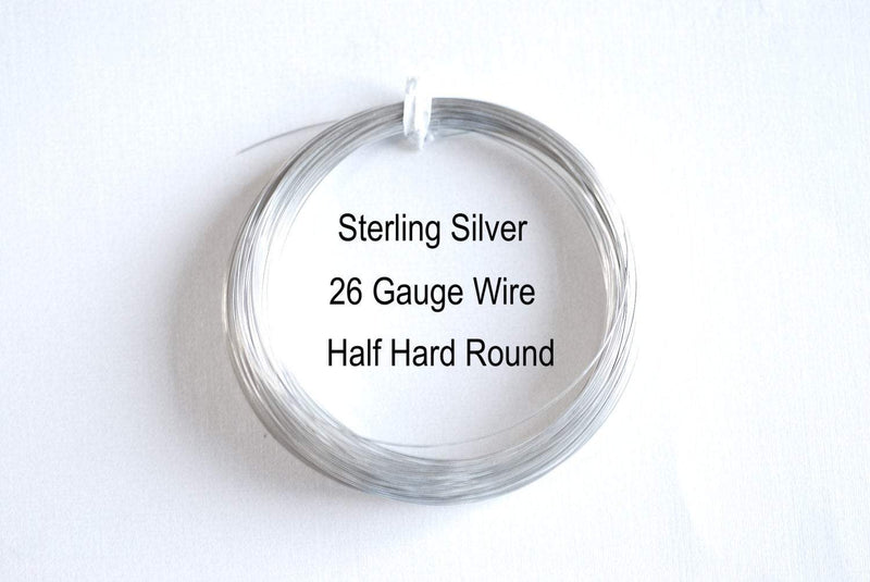 Pay by Foot, Sterling Silver Wire 26 Gauge Silver Wire, 26 Gauge Wire, Half Hard Wire, Jewelry Wire, Earring Wire, Necklace Wire, 26 ga wire - HarperCrown