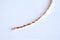 Pink Rose Gold Vermeil Thin Hammered Bar Connector Charm- 18k gold over Sterling Silver Curved Hammered Bar Connector Link Spacer, 295 - HarperCrown