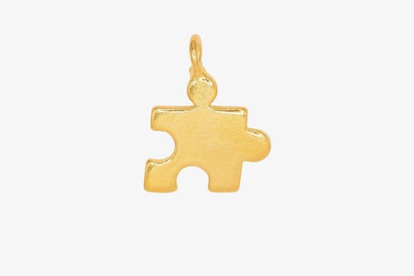 Puzzle Piece Charm Wholesale 14K Gold, Solid 14K Gold, 329G - HarperCrown