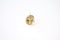 Round Cross Charm - Vermeil 18k gold plated over 925 sterling silver, Religious Cross Charm, Christian Catholic, Jewelry Component, 498 - HarperCrown