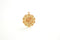 Saint Christopher Medallion Scalloped Edge 14k Gold Filled or Sterling Silver 22mm - Religious Charm, Catholic Pendant, Saint Charm, 14KGF - HarperCrown
