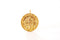 Saint St Francis Assisi Pendant Charm Vermeil gold or Sterling Silver Patron Saint for Animals Pray For Us Coin Medallion Catholic [J332] - HarperCrown