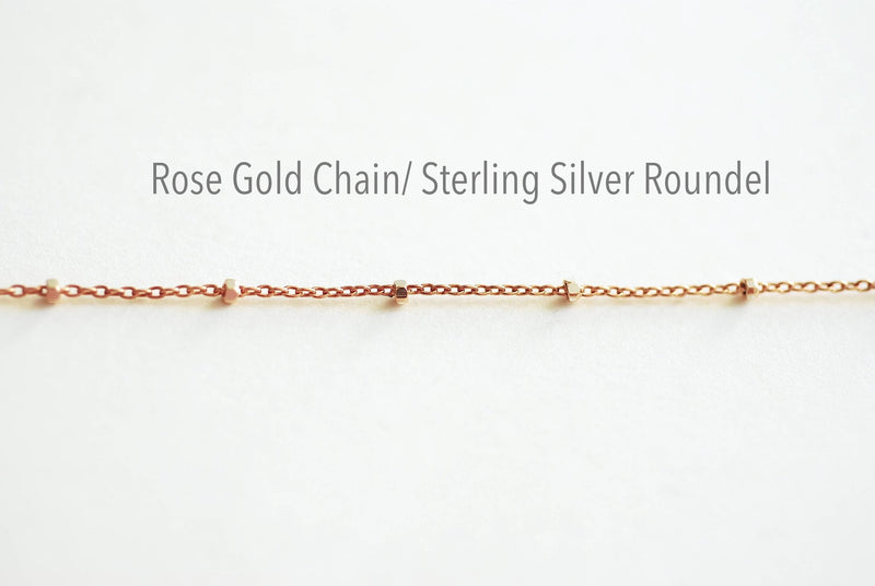 Satellite Chain By Foot- Sterling Silver, 14k Gold Filled, 14k Rose Gold Filled Bead chain, 1.8mm Ball Width, Cable Chain - Wholesale Chain - HarperCrown