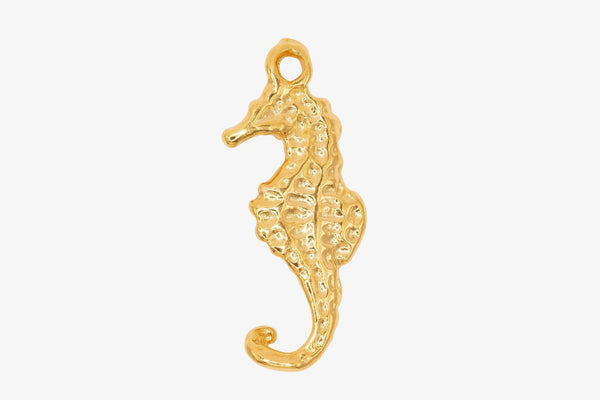 Seahorse Wholesale Charm 14K Gold, Solid 14K Gold, G142 - HarperCrown