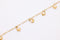 Seashell with Pearl Figaro Chain, 14K Gold Overlay Plated, Wholesale Jewelry Chain - HarperCrown