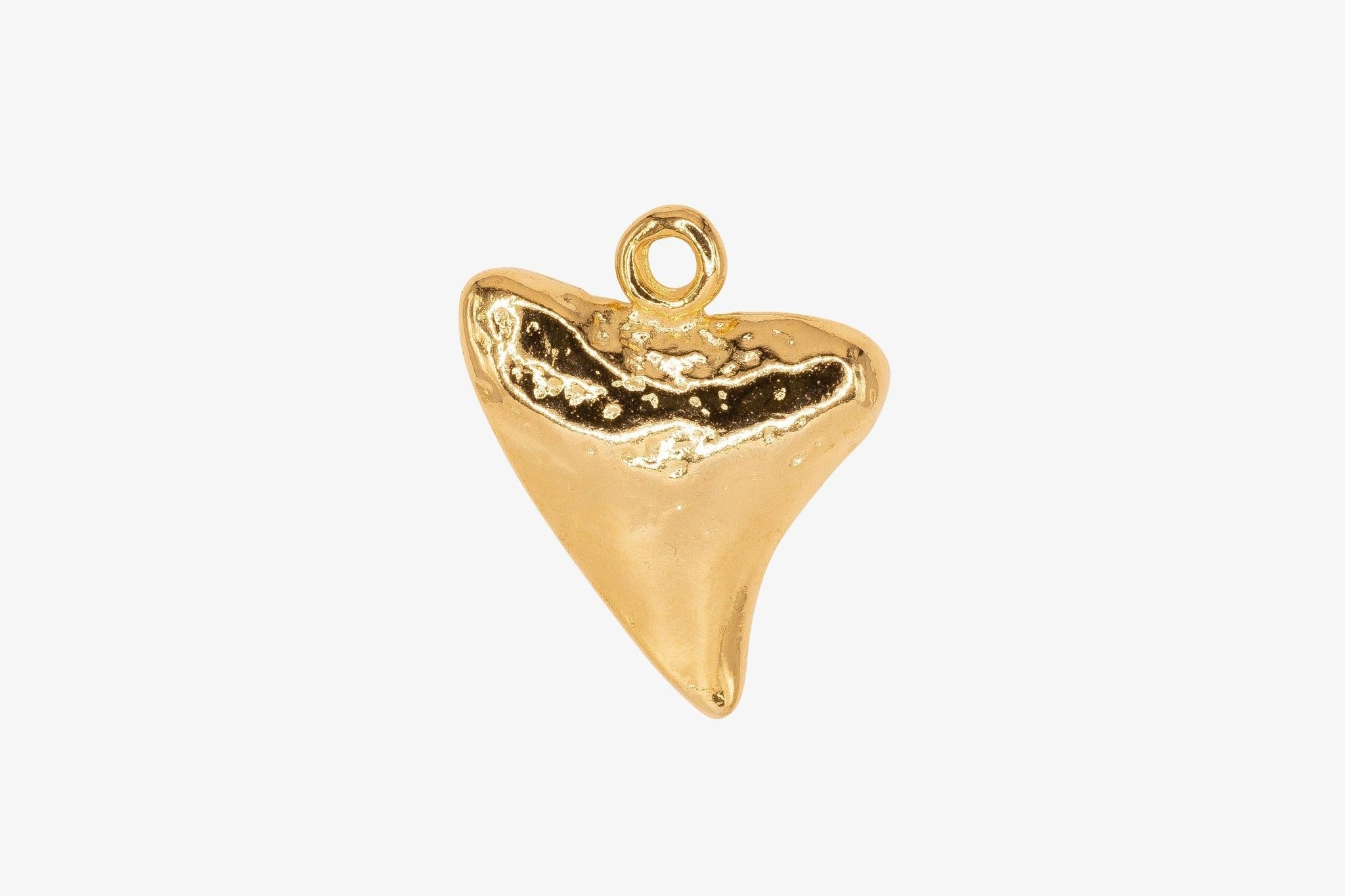 Shark Tooth Charm Wholesale 14K Gold, 14K Solid Gold, G73 - HarperCrown