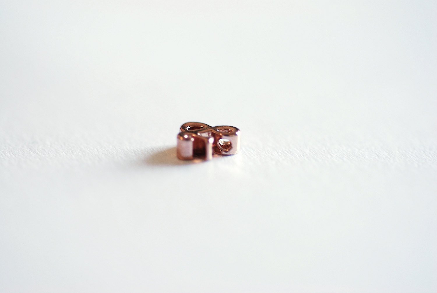 Shiny Gold Vermeil Ampersand Bead- 22k gold plated Sterling Silver Ampersand Connector, Ampersand Initial Charm, Ampersand Alphabet, 310 - HarperCrown