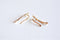Shiny Vermeil Gold Arrow Earring Climber Ear Cuff- Gold Arrow Earrings, Gold Arrow Earring Crawler, Curved Arrow Earring, Ear Jacket, 281 - HarperCrown