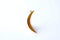 Shiny Vermeil Gold Crescent Moon Charm- 18k gold plated over Sterling Silver, Gold Half moon charm pendant, Gold Tusk Charm, Gold Moon, 46 - HarperCrown