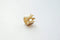 Shiny Vermeil Gold Crown Charm- 18k gold plated over sterling silver crown charm, Gold Crown Pendant Charm, Princess Crown Necklace - HarperCrown