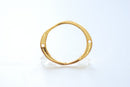 Shiny Vermeil Gold Eternity Circle Round Connector - 18k gold plated over sterling silver ring circle, vermeil gold oval connector, 33 - HarperCrown