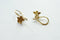 Shiny Vermeil Gold Flower Earring finding - 18k gold plated Sterling Silver, Gold flower earrings, Gold earring finding, Gold Earrings, 193 - HarperCrown