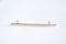 Shiny Vermeil Gold Long Bar Connector Charm- 22k Gold Plated Sterling Silver, Vermeil Gold Gold Square Bar Connector, Skinny Thin Bar, 315 - HarperCrown