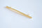 Shiny Vermeil Gold Long Bar Connector Charm- 22k Gold Plated Sterling Silver, Vermeil Gold Gold Square Bar Connector, Skinny Thin Bar, 315 - HarperCrown