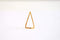 Shiny Vermeil Gold Open Triangle Connector Charm- 18k gold plated over Sterling Silver Triangle, Gold Triangle Connector Link Spacer, 219 - HarperCrown