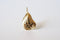 Shiny Vermeil Gold Oyster Shell Charm- 18k gold over 925 sterling silver sea shell charm, vermeil sea shell, sea shell charm, sea shell, 129 - HarperCrown