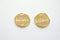 Shiny Vermeil Gold Round BELIEVE Disc- 18k gold plated over Sterling Silver, 12mm Round Gold Disc, Believe, Vermeil Gold Round Blanks, 185 - HarperCrown