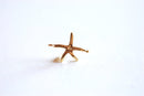 Shiny Vermeil Gold Starfish Connector Charm- 18k gold over Sterling Silver Starfish Charm Pendant, Gold Starfish Connector Link Spacer, 283 - HarperCrown