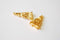 Shiny Vermeil Gold Tassel Charm Pendant- 18k gold plated over Sterling Silver Tassel, Vermeil gold Triangle Charm, Wholesale Beads, Bulk - HarperCrown