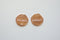 Shiny Vermeil Pink Rose Gold Round BELIEVE Disc- 18k gold plated Sterling Silver, 12mm Round Silver Disc, Vermeil Gold Round Blank, 185 Disc - HarperCrown