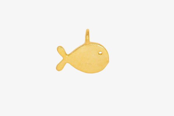 Small Fish Charm Wholesale 14K Gold, Solid 14K Gold, 272G - HarperCrown