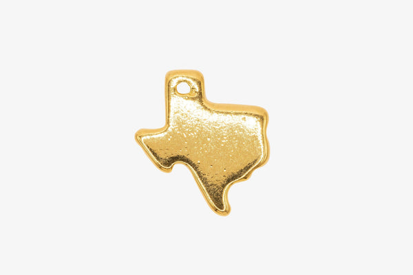 Small Texas State Wholesale Charm 14K Gold, Solid 14K Gold, 308G - HarperCrown