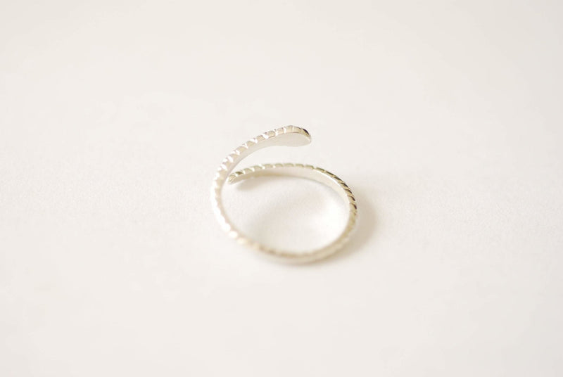 Snake Ring - Coil Snake Ring, snake jewelry, snake reptile jewelry, Serpent Ring, Sterling Silver or Gold Snake Ring, Adjustable Ring [A110] - HarperCrown