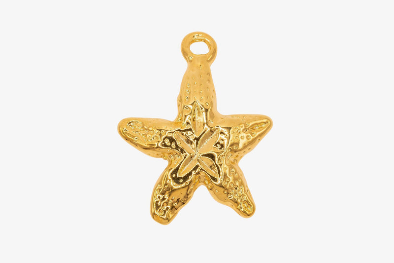 Starfish Charm Wholesale 14K Gold, Solid 14K Gold, G103 - HarperCrown