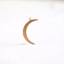 Sterling Silver Crescent Moon Charm- 925 Silver Half Moon Charm, Sterling Silver Half moon charm, Sterling Silver Half Moon Beads, 276 - HarperCrown