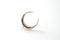Sterling Silver Crescent Moon Charm - Silver moon charm, Silver half moon charm pendant, Silver Crescent Moon, Silver Tusk Charm, 1 - HarperCrown