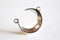 Sterling Silver Crescent Moon Connector Charm- 925 Sterling Silver Half Moon Charm, Silver Moon Charm Pendant,Moon Connector Link Spacer,323 - HarperCrown