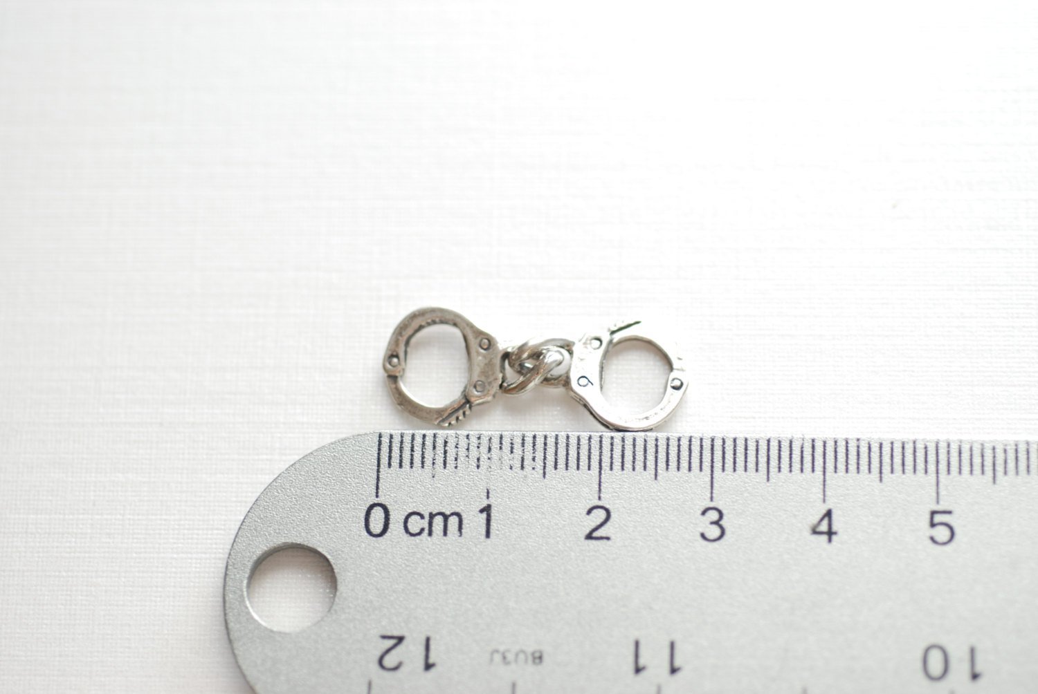 Sterling Silver Handcuffs- 925 Sterling Silver Handcuff Charm- partners in crime bracelet necklace, Sterling Silver Charms Wholesale - HarperCrown