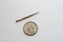 Sterling Silver Medium Skinny Thin Needle- Silver Spike Needle Dagger, Silver Spike Pendant, Silver Needle Pendant, Wholesale Findings, 11 - HarperCrown