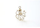 Sterling Silver Octopus Charm- 925 Silver, sea life charm, sea creature charm, octopus pendant, Small Octopus, Silver Wholesale Charms - HarperCrown