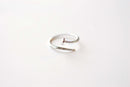 Sterling Silver or Gold Nail Ring - Adjustable Nail Screw Wrap Ring Midi Ring Dainty Ring Minimalist Ring Stacking Ring Spiral Ring - HarperCrown