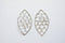 Sterling Silver Oval Filigree Charm Connector- 925 Silver Scales Charm, Silver Chandelier Earrings, Sterling Silver Open Oval Charm, 213 - HarperCrown