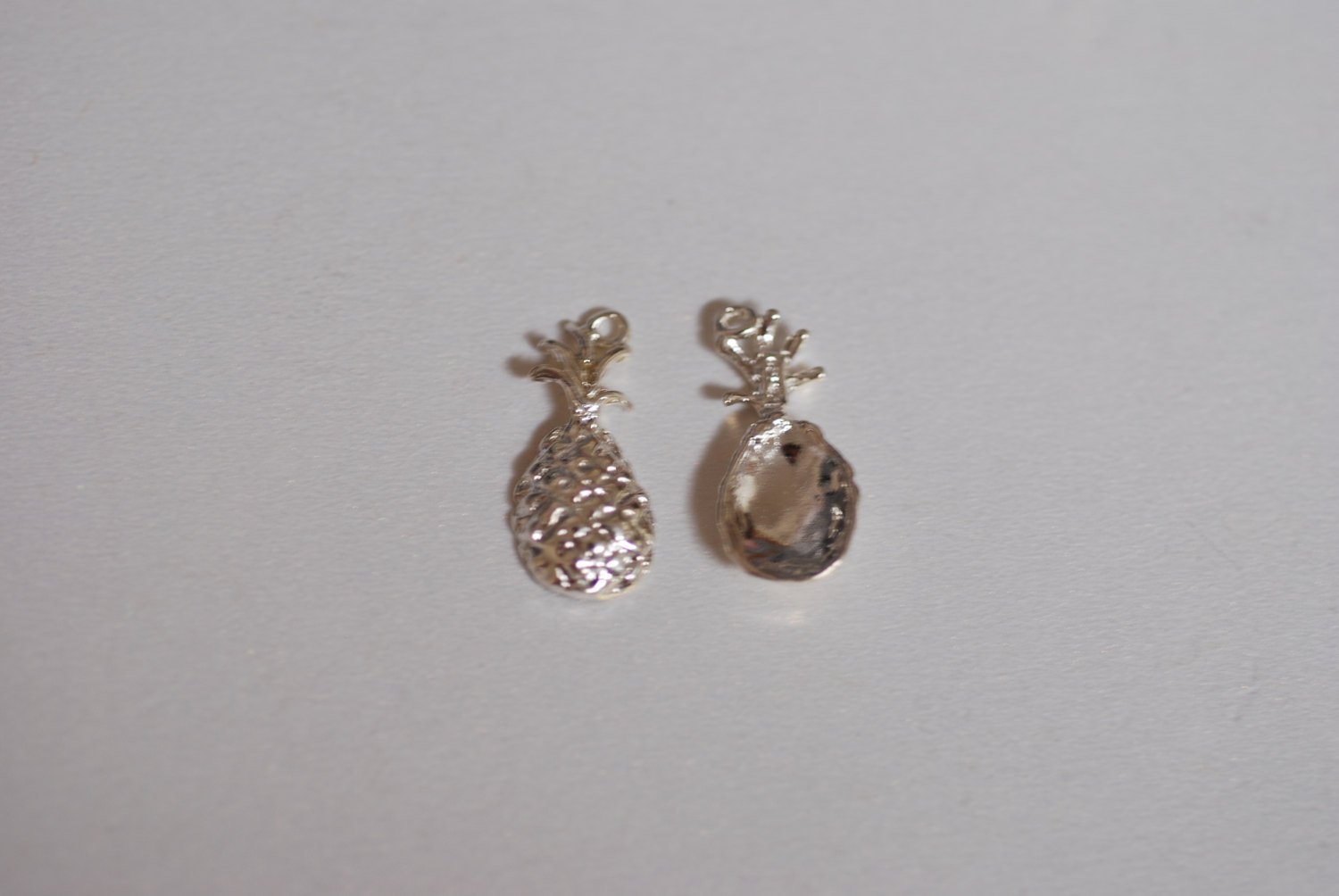Sterling Silver Pineapple Charm Pendant- 925 Sterling Silver Pineapple, Hawaiian Pineapple Pendant, Silver Pinecone Charm, Fruit Charm, 275 - HarperCrown