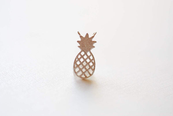 Sterling Silver Pineapple Connector Charm- 925 Silver, Hawaiian Pineapple Dole Charm Pendant, Pineapple Charms, Fruit Charm, Pineapple, 260 - HarperCrown