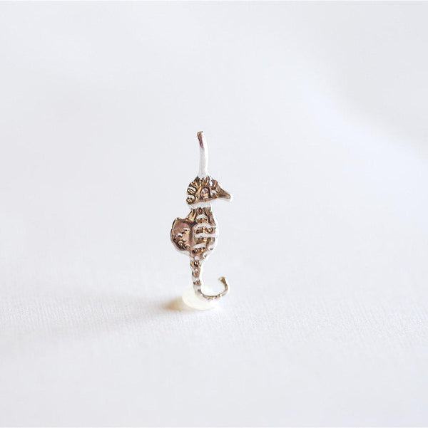 Sterling Silver Seahorse Charm- 925 Sterling Silver Seahorse Charm, Silver Sea life Charm, Silver Sea creature, Seahorse, wholesale, 141 - HarperCrown