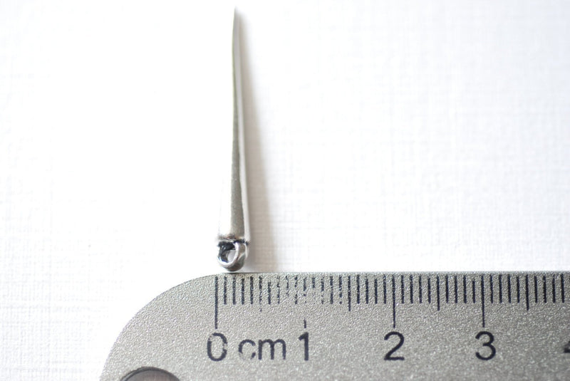 Sterling Silver Spike Charm, pointy spike charm, Silver Pendulum, Spike Triangle Pendant Charm, 226 - HarperCrown