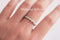 Sterling Silver Stacking Ring, Bar Ring, Solitaire Ring, Cushion Cut Ring, CZ Bar Ring, Eternity Ring, Wedding Ring, Round, Square CZ Stone - HarperCrown