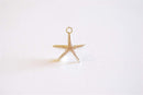 Sterling Silver Starfish Charm Pendant- 925 Sterling Silver Fish Charm, Silver Starfish, Silver Starfish Charm, Silver Star Charm, 231 - HarperCrown