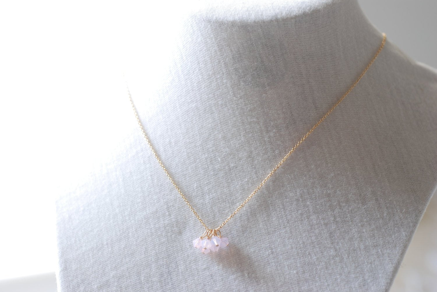Swarovski Necklace- swarovski crystal, Gold necklace, Bridal necklace, pendant necklace, Swarovski Jewelry - HarperCrown